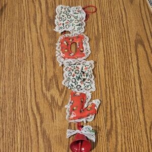 Vintage Emson Christmas Garland hanging decor NOEL Taiwan bell